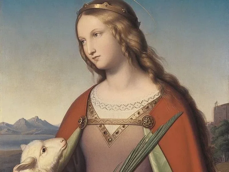 1808-Johann van Schraudolph - Santa Agnese - Bavarian State Painting Collections